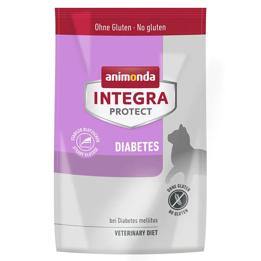 Animonda Integra Protect Diabetes pet food package on a white background
