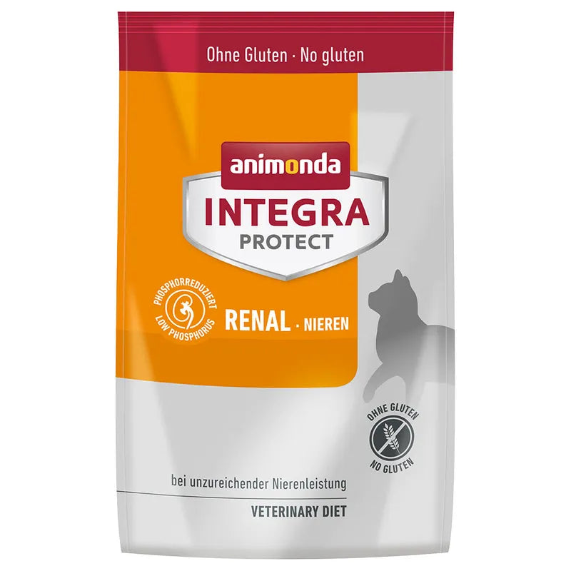 Animonda Integra Protect Renal cat food package on a white background