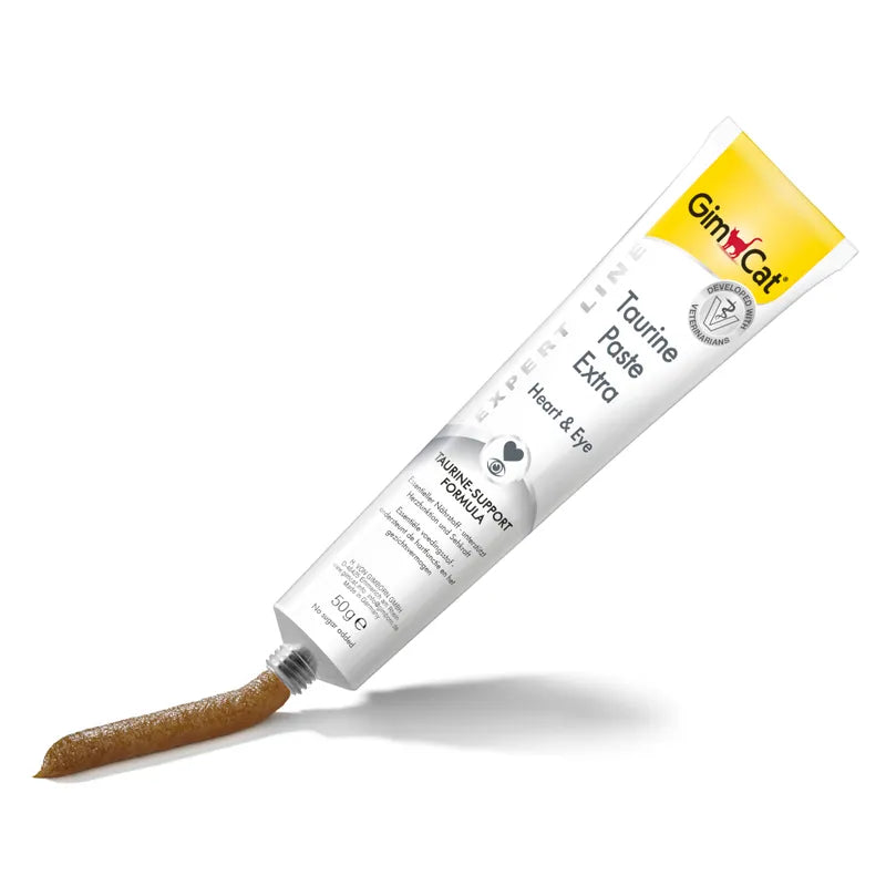 GimCat Taurine Paste Extra tube on a white background