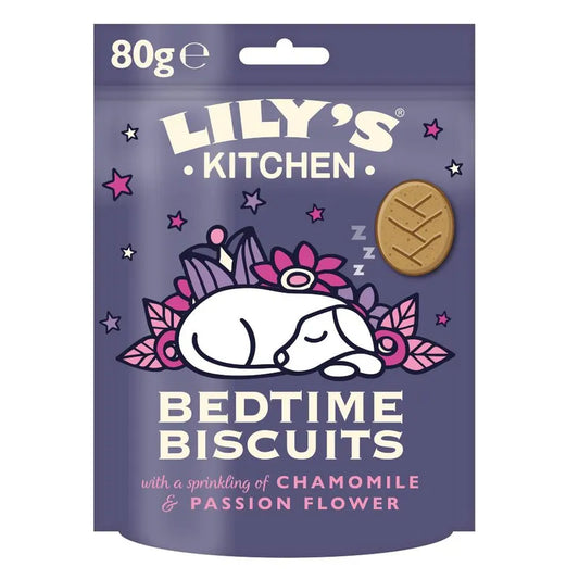 Lily's Kitchen Bedtime Biscuits packaging on a white background
