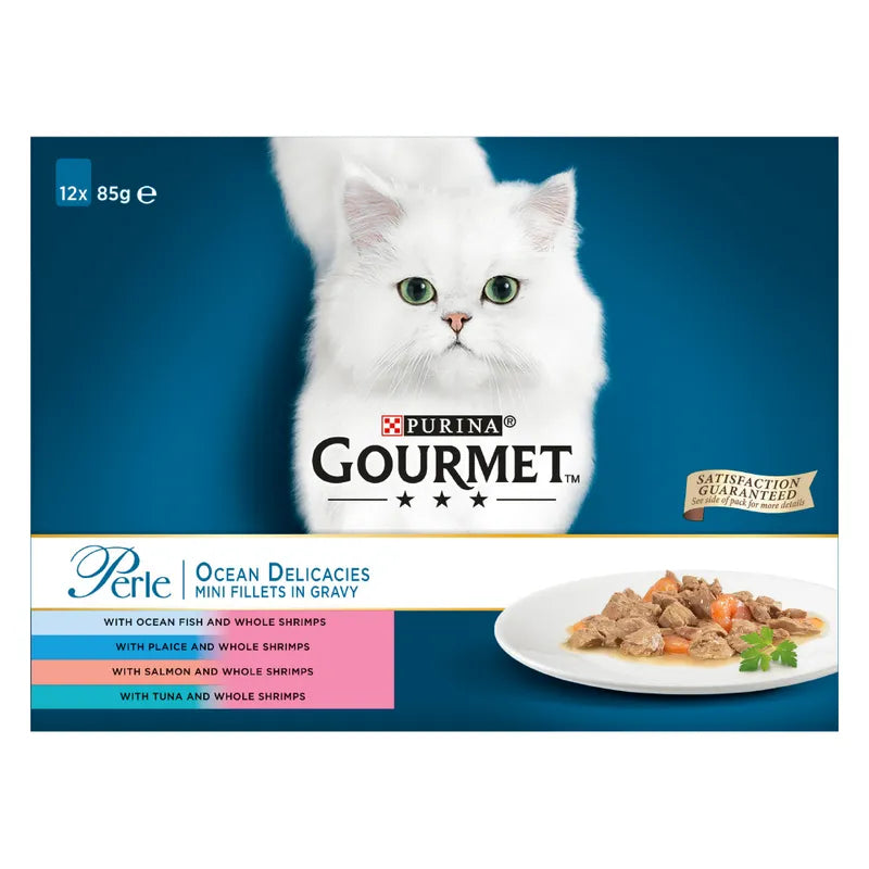 PURINA gourmet wet cat food pouches cat best ocean delicacies