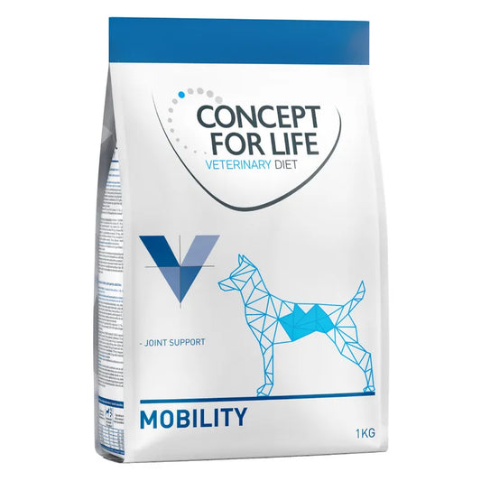 Concept for Life Veterinary Diet Mobility dog food package on a white background