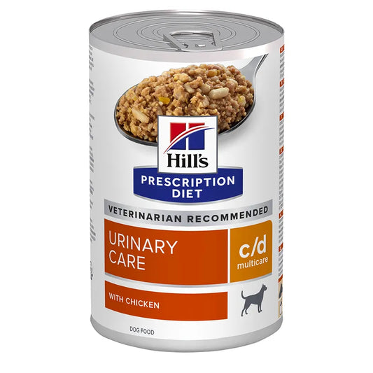 Can of Hills Prescription Diet Urinary Care with Chicken on a white background