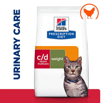 Hill's Prescription Diet cat food package on a white background