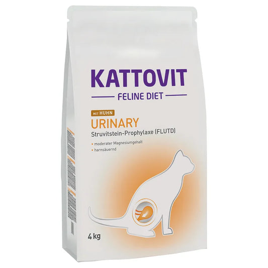 Kattovit Feline Diet Urinary cat food package on a white background