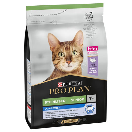 Premium turkey formula for older cats