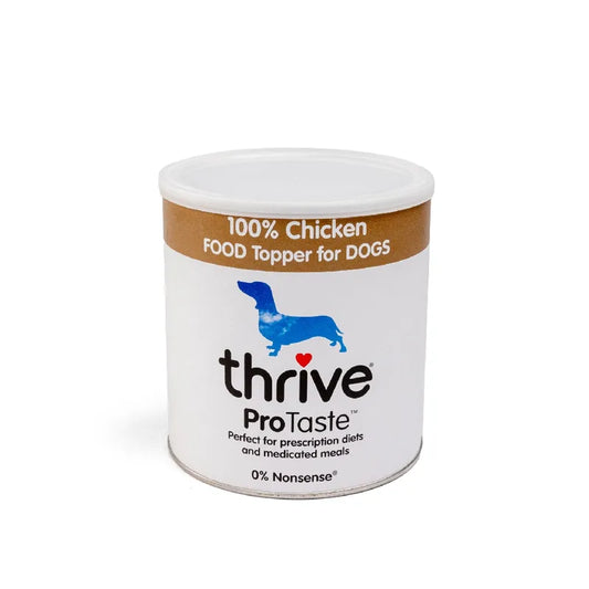 Freeze-dried chicken dog topper