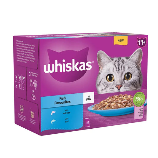 Whiskas senior jelly cat food pouch